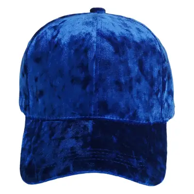 Blue Velvet Plush Baseball Cap Women Men 54.5cm