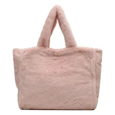 Women's White Plush Shoulder Bag 2023 Winter