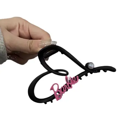 Barbie Pink Hair Clip Large Hollow Shark Design