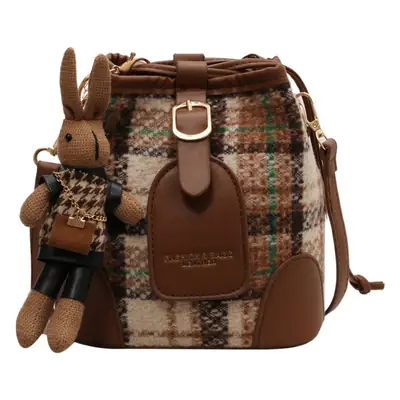 Retro Plaid Crossbody Bag for Women 2026