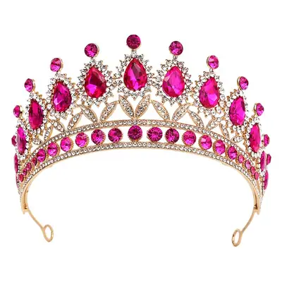 Baroque Vintage Black Crown Bride Tiara Wedding Dress