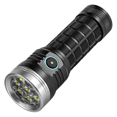8XHP360 LED Camping Flashlight Aluminum Black