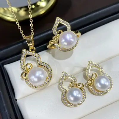 2025 Freshwater Pearl Cross-Border Jewelry Set for Women