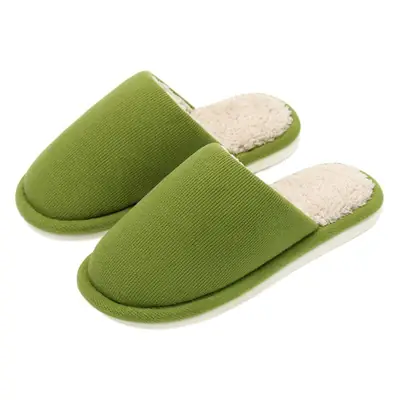 2023 New Cotton Slippers Women's Winter Indoor Warmth Thickened Couples Anti-Slip Home Shoes Men's Couples