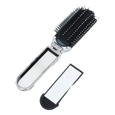 Folding Hair Brush Mirror Portable Air Cushion Comb