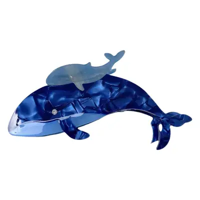 Green Marine Shark Acetate Hairpin Clip