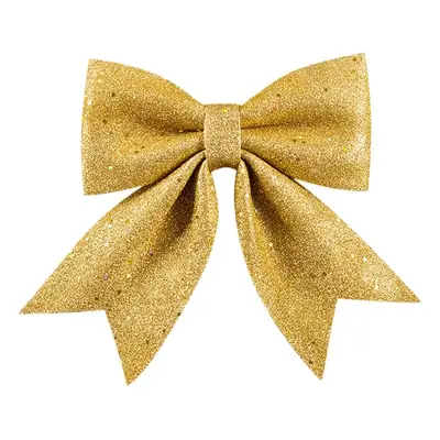 Christmas Bow Large Gold Pearl Cotton Decorative Tie