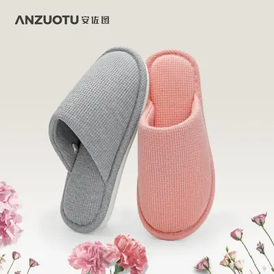 Cotton Slipper for Men Women Autumn Winter Non-Slip Home Pair