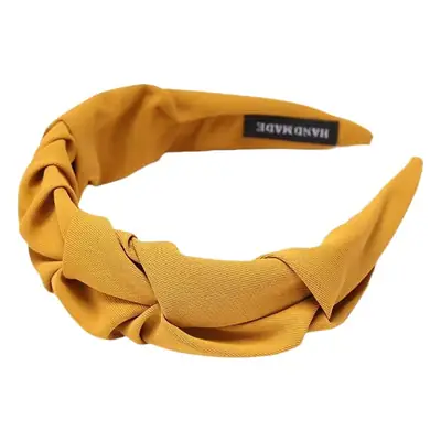 Red Pleated Wide Edge Hairpin Headband