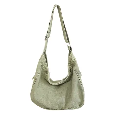 Women's Purple Crossbody Denim Bag Retro Style