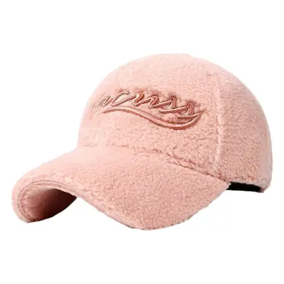 Warm Velvet Peaked Cap for Men with Embroidery