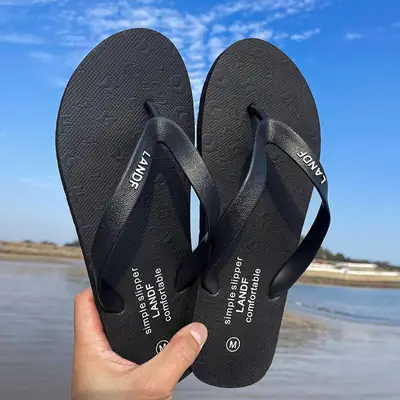Summer Flip-Flops for Men, Summer Flip-Flops, Casual Non-Slip Outdoor Rubber Beach Shoes Wholesale