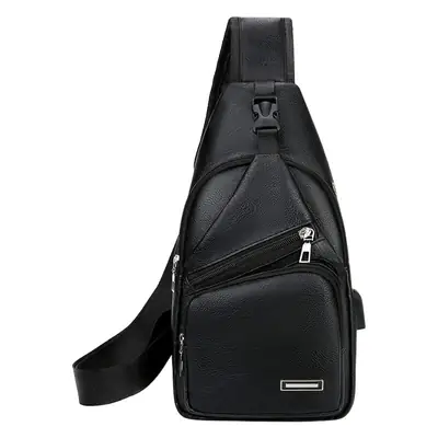 Black Crossbody Bag for Men Winter Casual