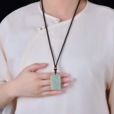 Hetian Jade Pendant "Grand Exhibition" Necklace