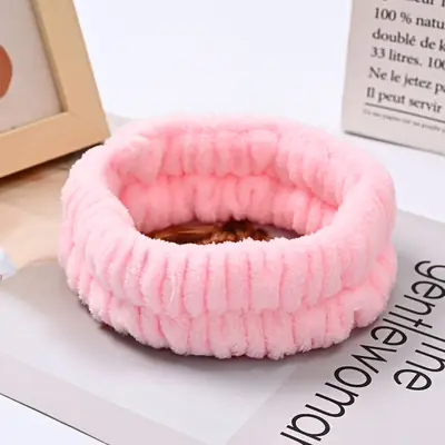 Soft Plush Hair Bands for Face & Wrist Use