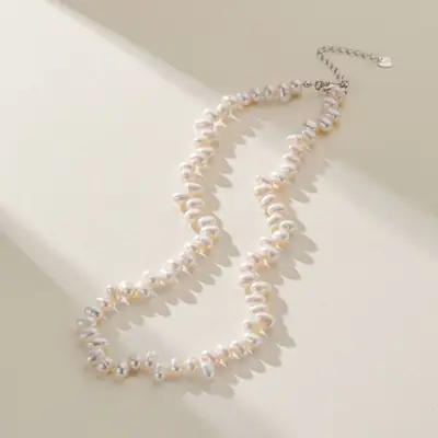 Pearl Clavicle Chain for Women S925 Silver
