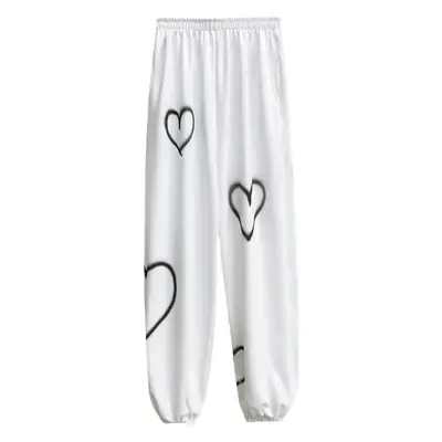 Love High Waist Ankle Tied Sports Pants Women Spring Summer