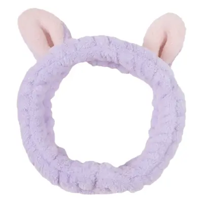Cute 3D Bunny Ear Headband Purple Soft Korean Style