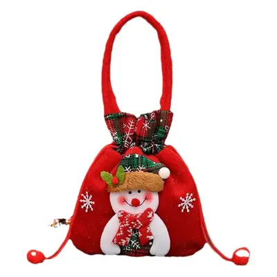 Red Christmas Eve Candy Gift Bag 14x10cm