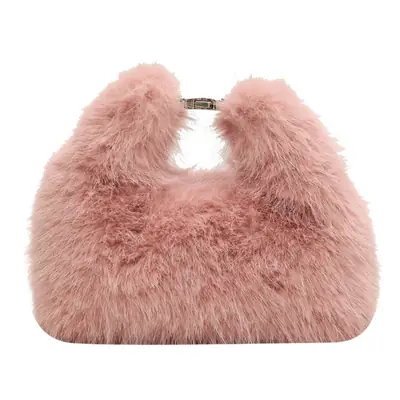 Winter Faux Fur Handbag for Women Small Cute Crossbody