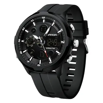 Men's Green Digital Sports Watch with Dual Display