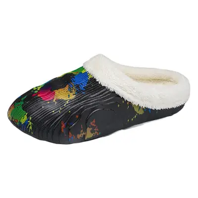 Cotton Slippers Men's Winter Indoor Thick-soled Warm Men's Camouflage Waterproof Couples Baotou Cotton Shoes Parent-child Mao Mao Slippers
