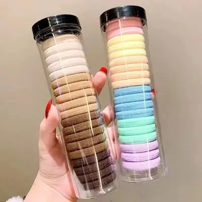 Canned Water Bottles Basket with Straw Cap