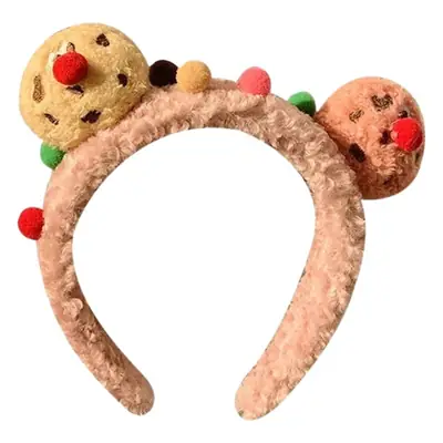 Sweet Cookie Face Mask Headband for Girls Wide Bristle Hair Accessory