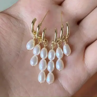 925 Silver Pearl Earrings for Women
