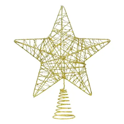Golden 5-Pointed Star Christmas Tree Decoration