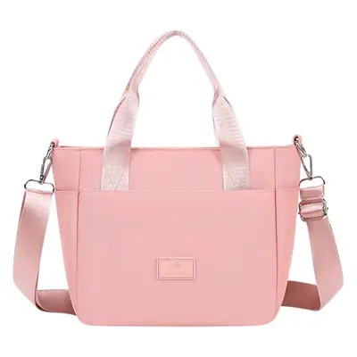 Light Blue Nylon Shoulder Bag for Women