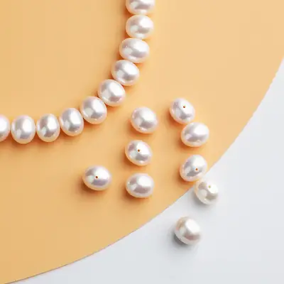 Natural Pearl 7-8mm DIY Jewelry Set