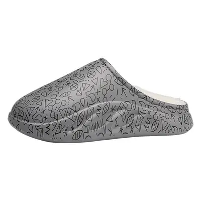 Men's Winter Fleece Lined Cotton Slippers Warm Baotou