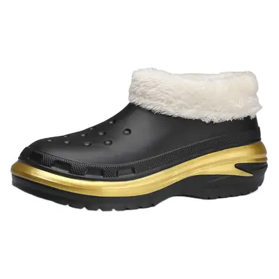Winter Fleece Slip-On Men's Warm Waterproof Slippers