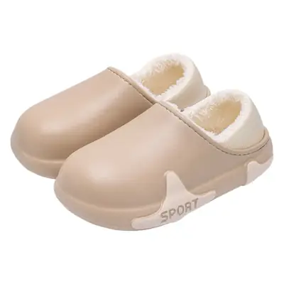 Men's Winter EVA Slipper Beige Non-Slip Indoor
