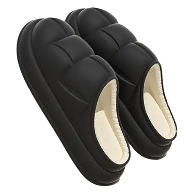 Yellow Cotton Slippers for Women Winter Indoor Home