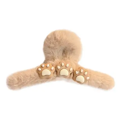 Plush Bear Shark Hairpin with Cute Bear Design