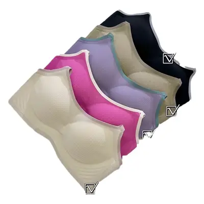 Soft Integrated Fixed Cup Seamless Underwear Set