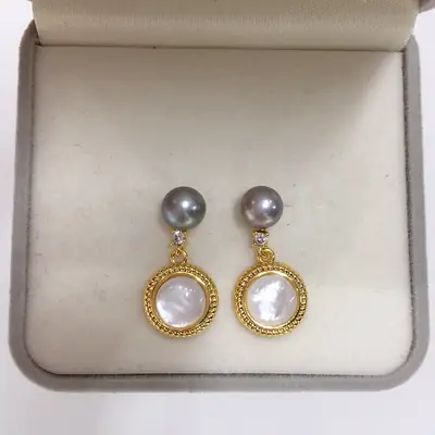 5 Pearl Earrings for Women Gold Plated