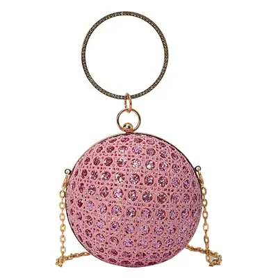 Spherical Shiny Diamond Bling Shoulder Bag 2026