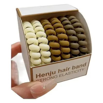 6-Piece Brown Bear Logo Hair Bands for Women