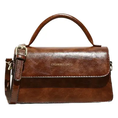 Women's Vintage Brown Leather Shoulder Crossbody Bag 2024