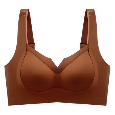 Deep V Pull-Up Bra for Women with Wire-Free Support