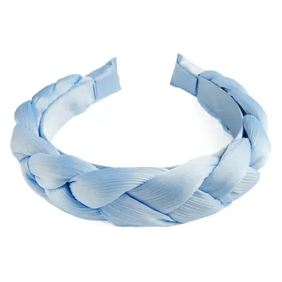 White Knot Woven Braided Headband for Girls