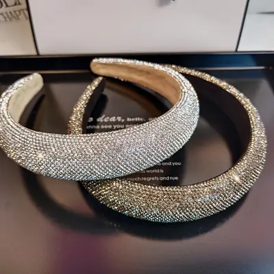 2023 Korean Style Diamond Headband with Starry Sky Design