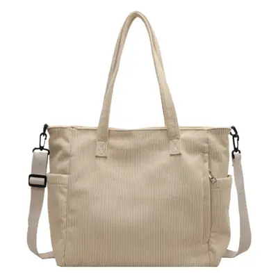 New Corduroy Tote Bag Female Commuter Large Capacity