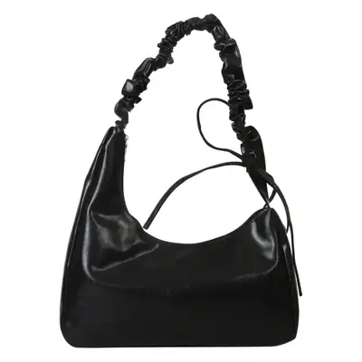 Beige Pleated Shoulder Crossbody Bag for Women