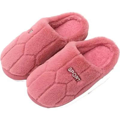 New Style Simple Cotton Slippers Women's Autumn and Winter Outer Wear Cotton Slippers Home Indoor Warm Couple Household Non-Slip Men's Slippers