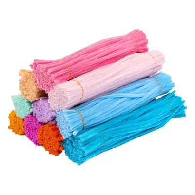 Macaron color torsion bar diy material bag wholesale simulation plush wool folding bar torsion bar material bouquet