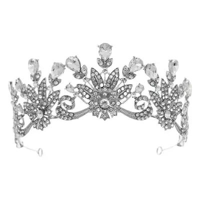 European Rhinestone Crown Princess Hair Accessory 2025